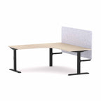 Klass Fixed 90° Workstation with AcoustiQ Screen - alternate view, size or finish; optional items may be shown