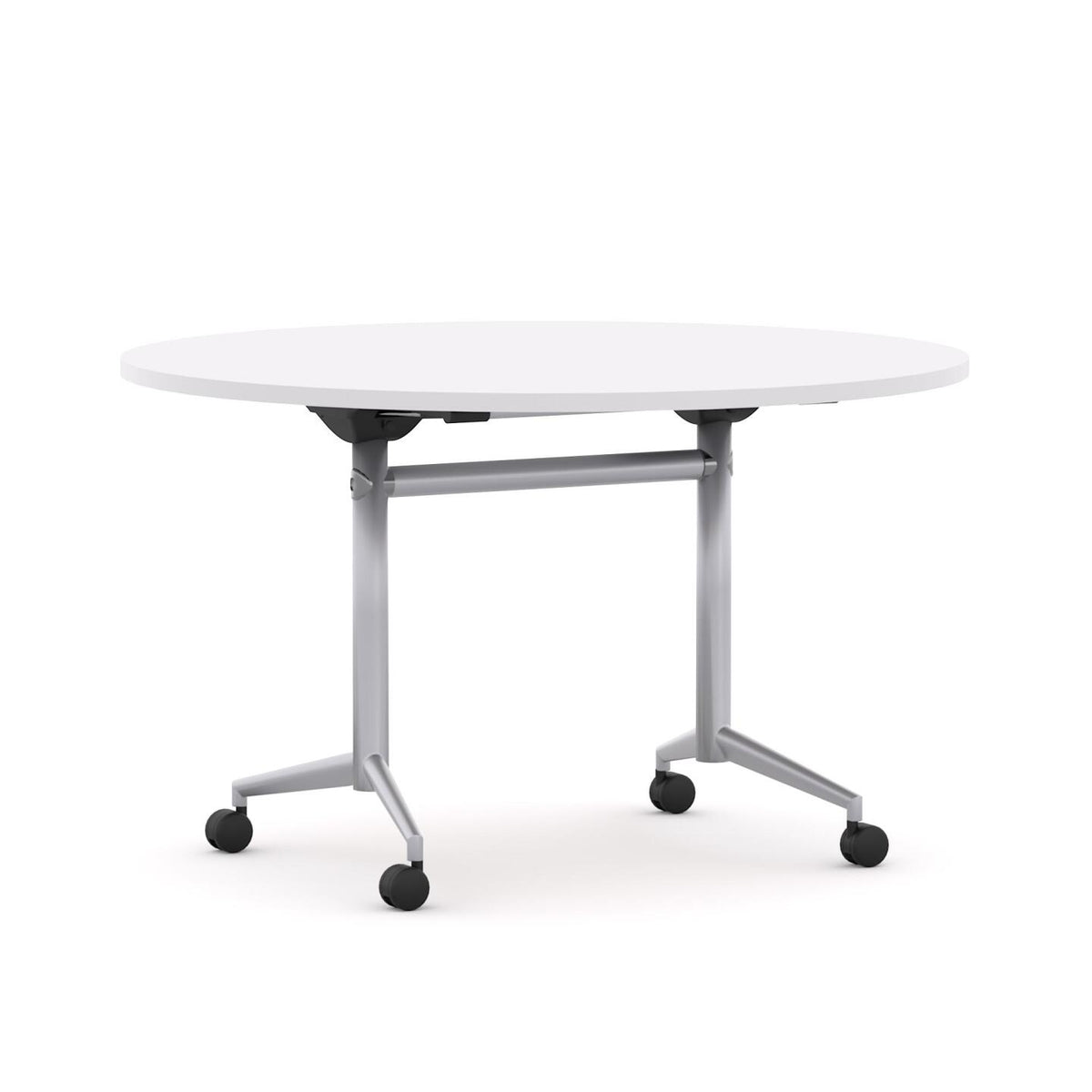 UniFlip Table — Silver, Studio White