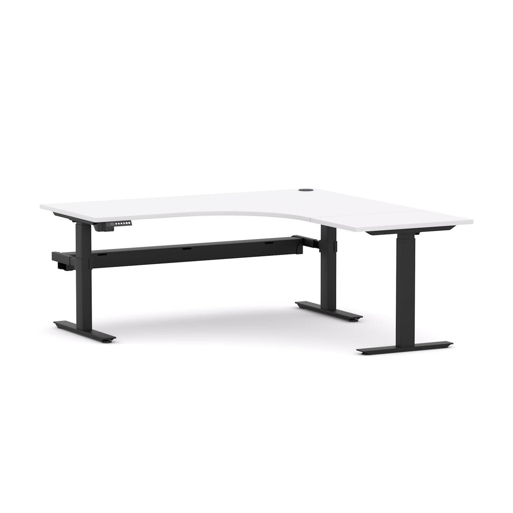 Agile 2C/1M Electric 90° Workstation - alternate view, size or finish; optional items may be shown