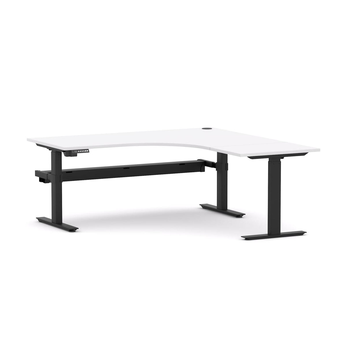 Agile 2C/1M Electric 90° Workstation - alternate view, size or finish; optional items may be shown