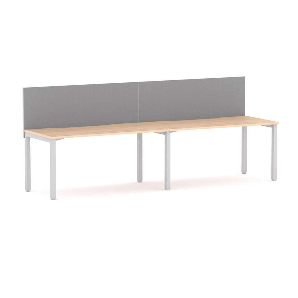 Axis 2-User Single-Sided Workstation with Edge25 Screen - alternate view, size or finish; optional items may be shown