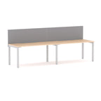 Axis 2-User Single-Sided Workstation with Edge25 Screen - alternate view, size or finish; optional items may be shown