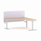 Klass Fixed 90° Workstation with AcoustiQ Screen - alternate view, size or finish; optional items may be shown