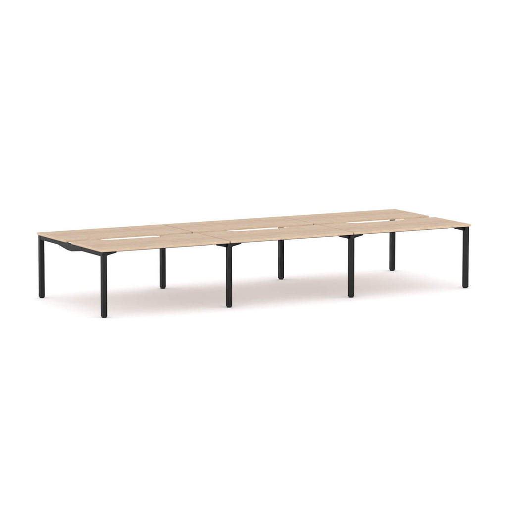Axis Stretch 6-User Double-Sided Workstation - alternate view, size or finish; optional items may be shown