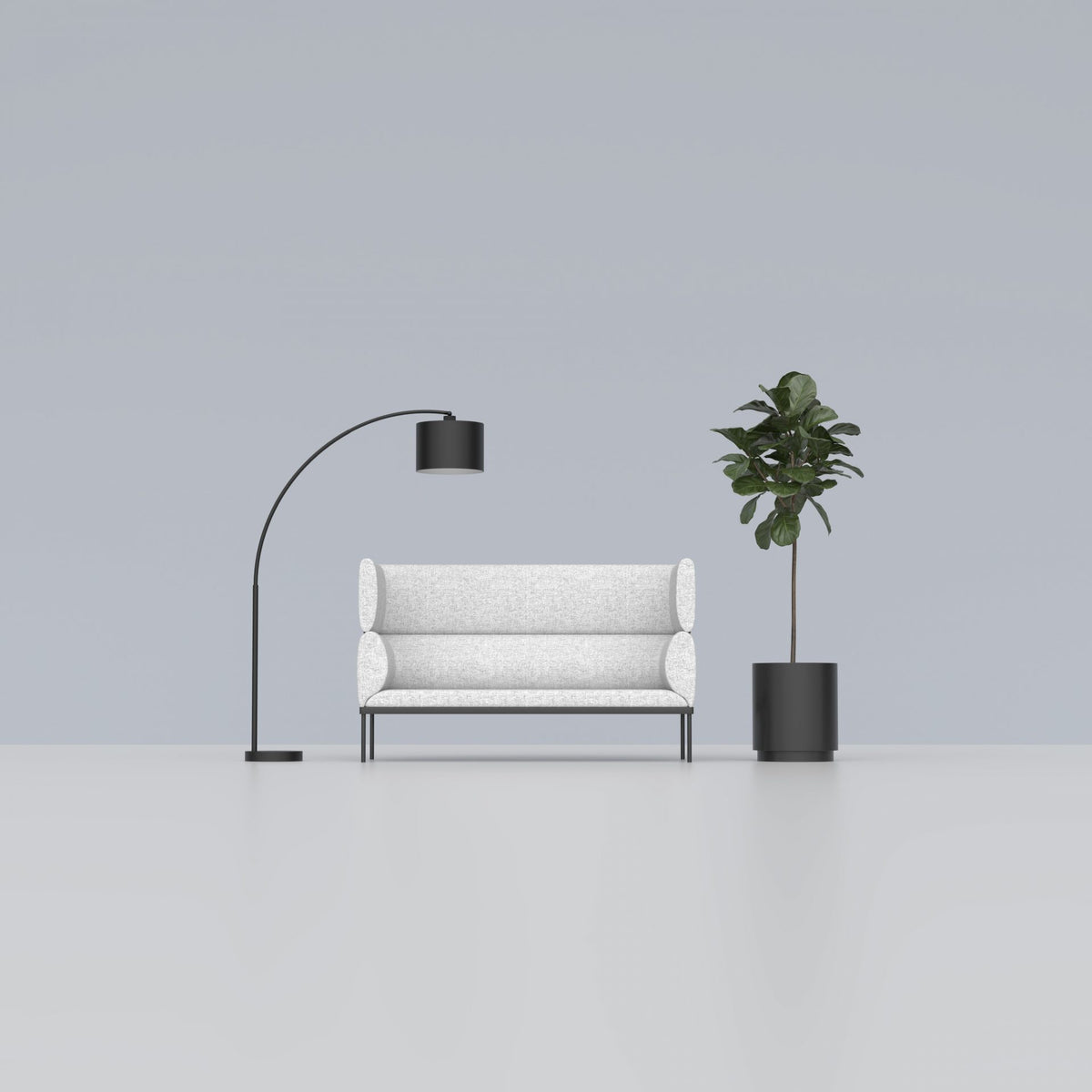 Isla 3-Seater Dual-Tier Lounge - alternate view, size or finish; optional items may be shown