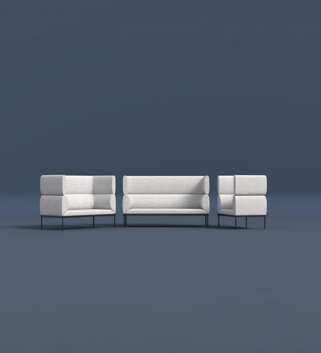 Isla 3-Seater Dual-Tier Lounge - alternate view, size or finish; optional items may be shown