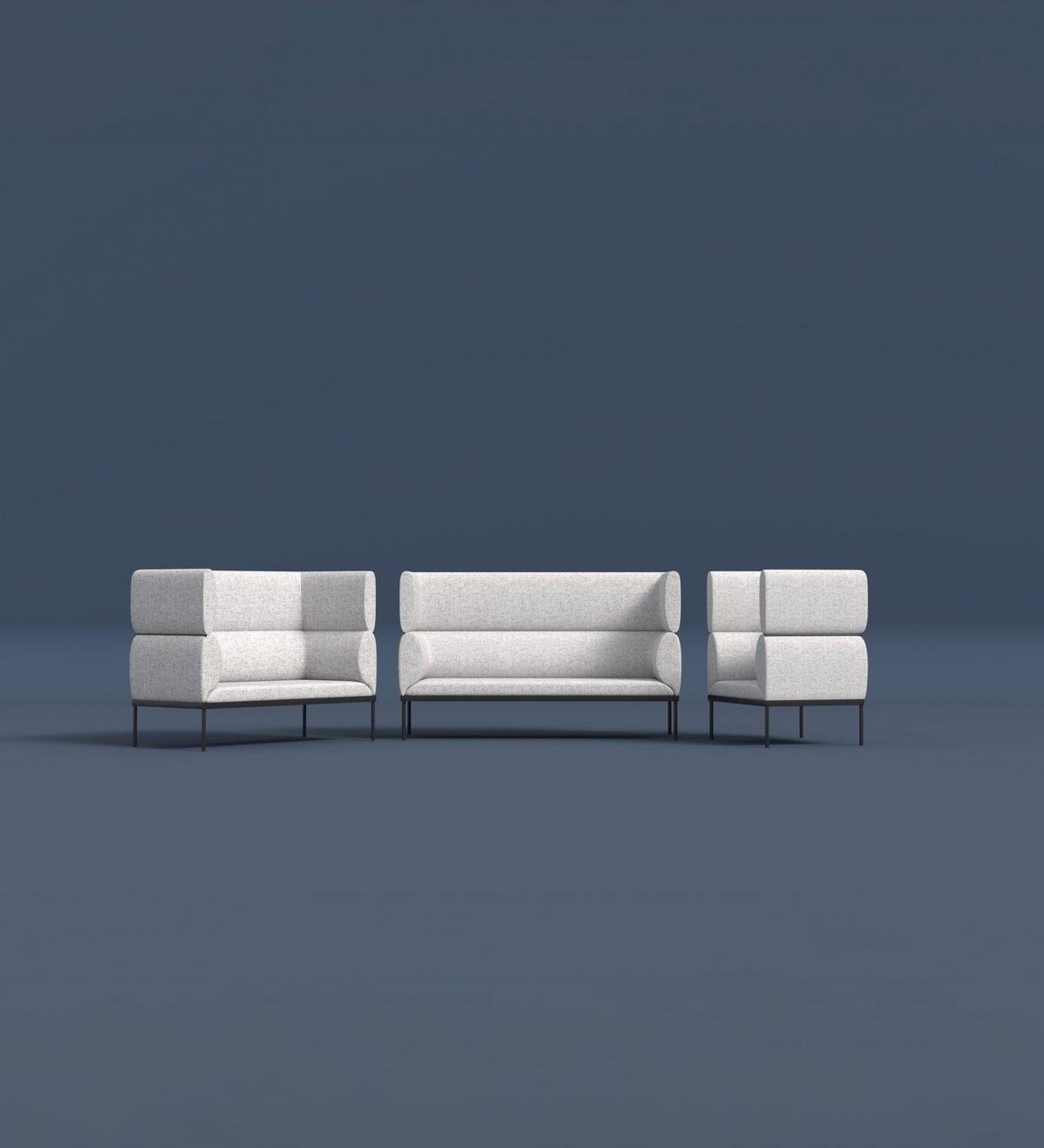 Isla 3-Seater Dual-Tier Lounge - alternate view, size or finish; optional items may be shown