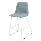 Sofia Kitchen Stool — White, Sunday, Leaf #045