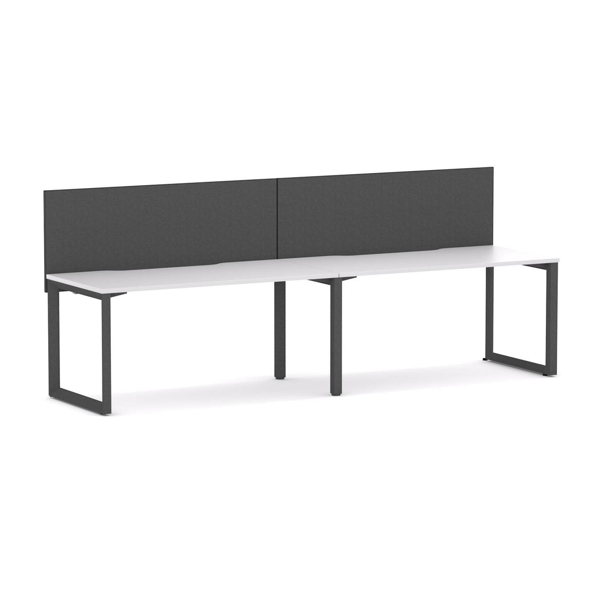Anvil 2-User Single-Sided Workstation with Edge25 Screen - alternate view, size or finish; optional items may be shown