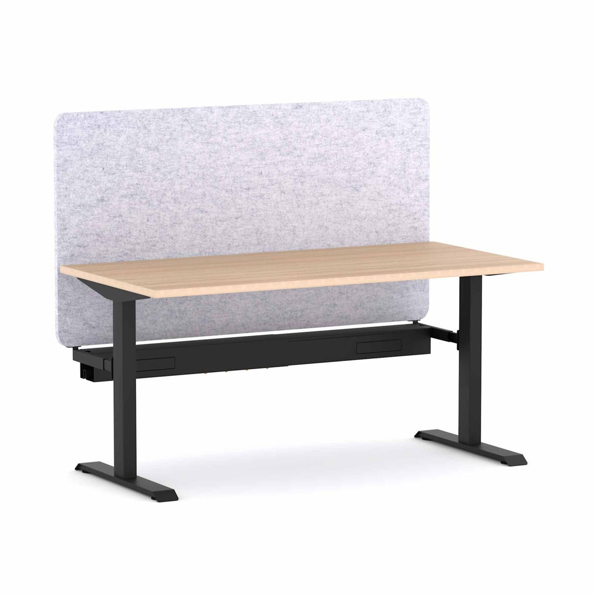 Klass Fixed Single Workstation with AcoustiQ Screen - alternate view, size or finish; optional items may be shown