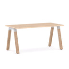 Plantation Single Workstation — White, New Oak Ravine