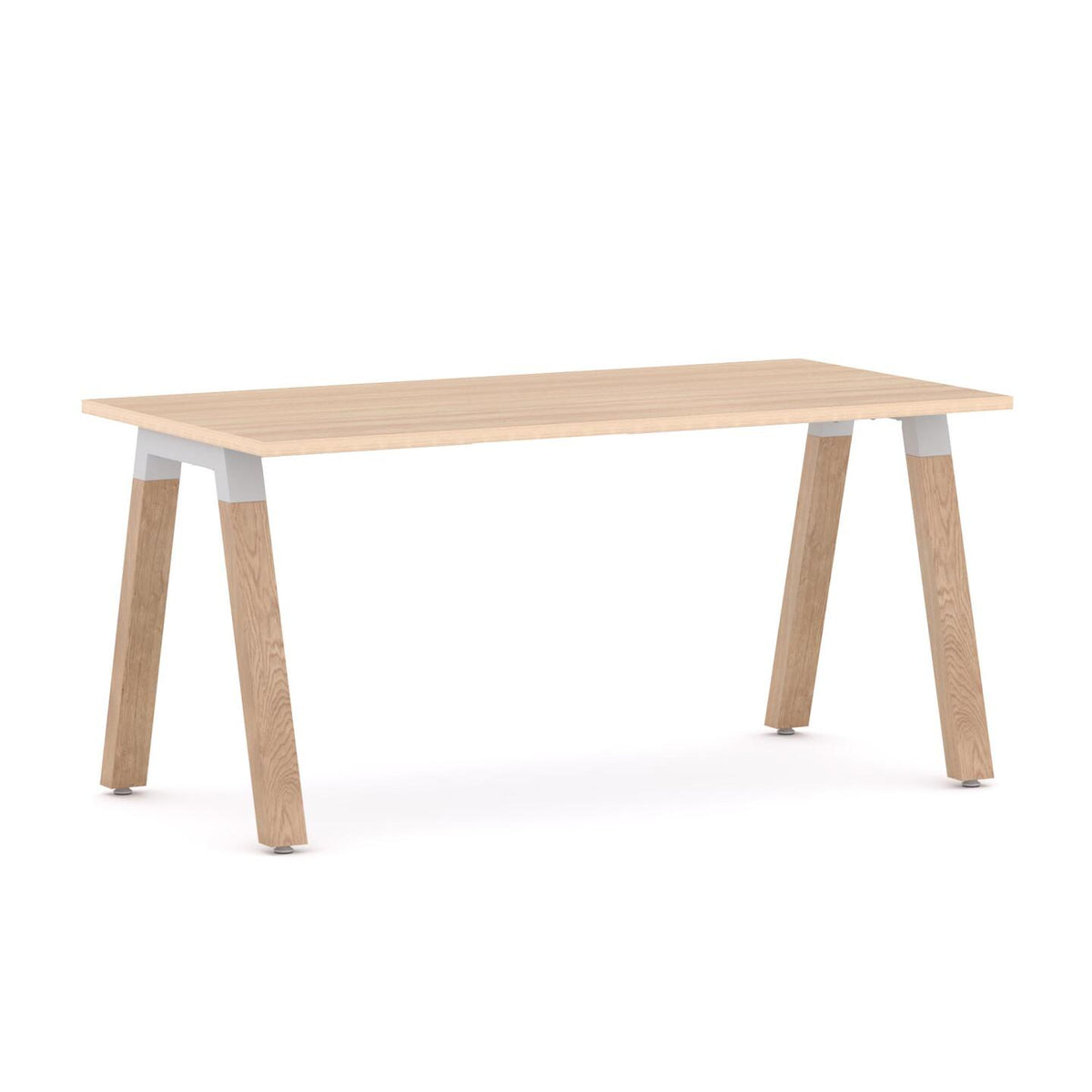 Plantation Single Workstation — White, New Oak Ravine