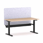Klass 3C/2M Electric Single Workstation with AcoustiQ Screen - alternate view, size or finish; optional items may be shown