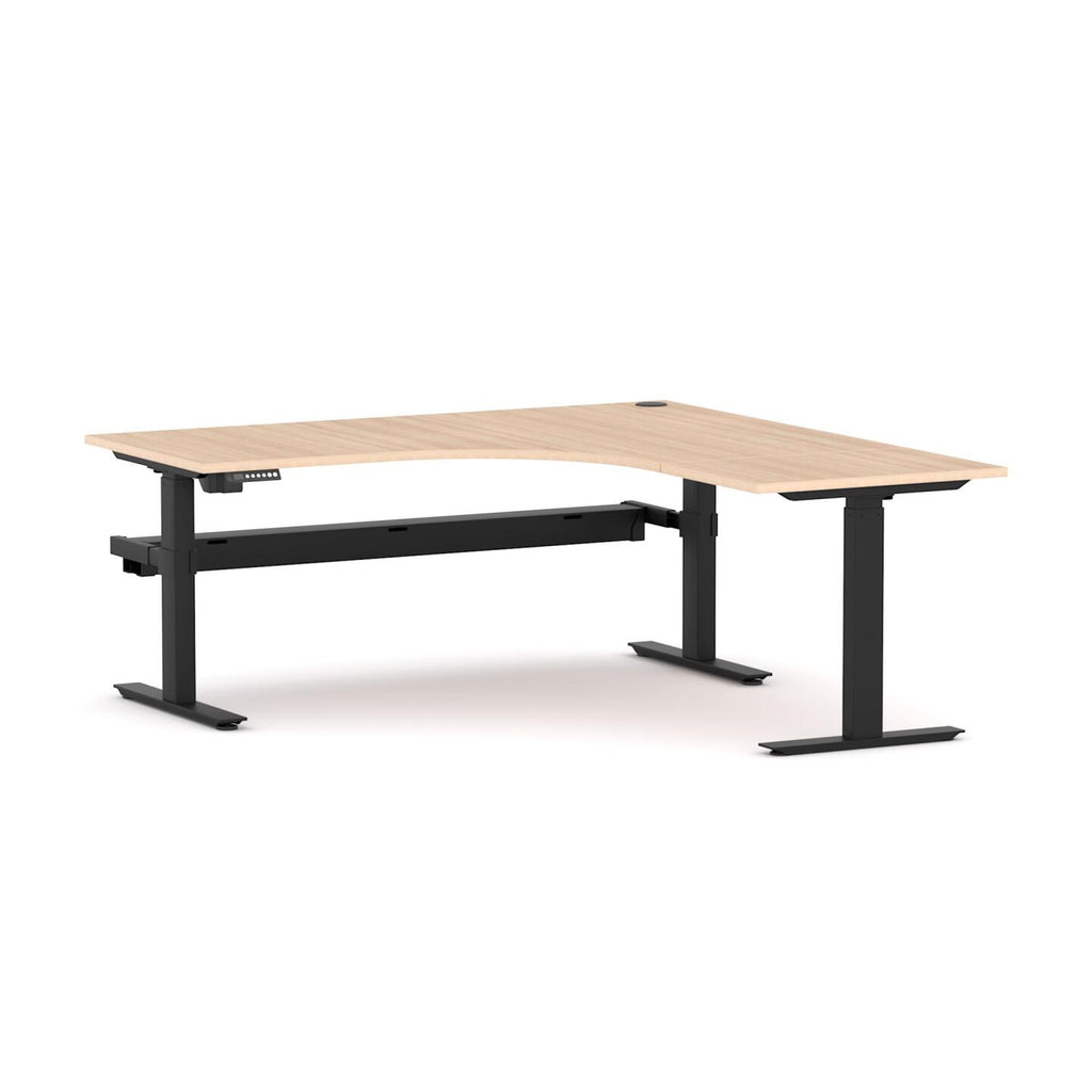 Agile 2C/1M Electric 90° Workstation - alternate view, size or finish; optional items may be shown
