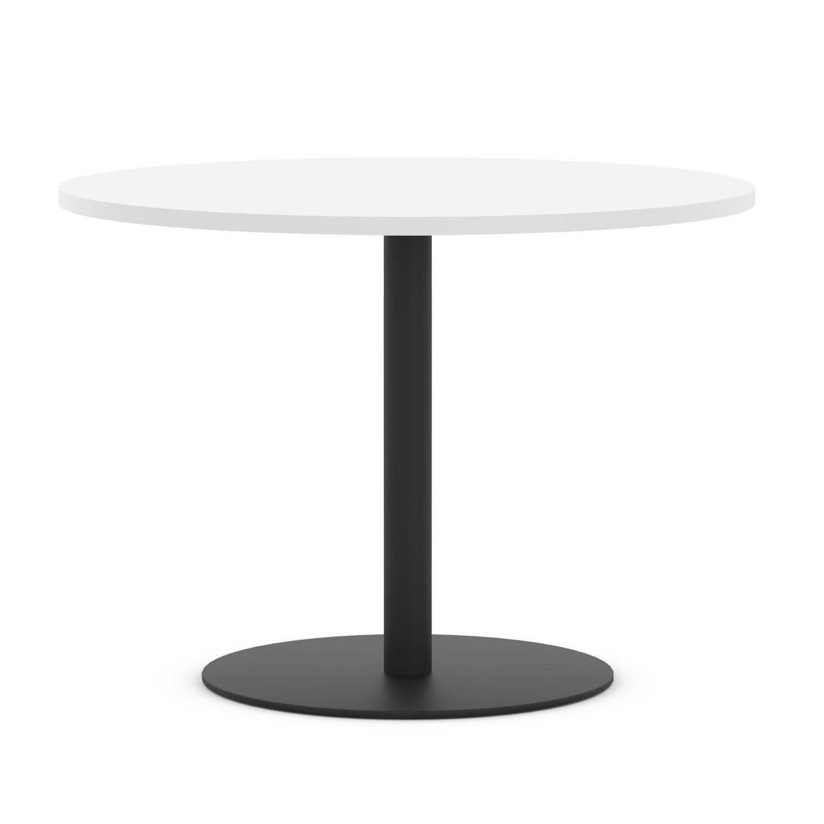 Disc Meeting Table — Black, Studio White