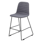 Sofia Kitchen Stool — Black, Sunday, Pewter #035