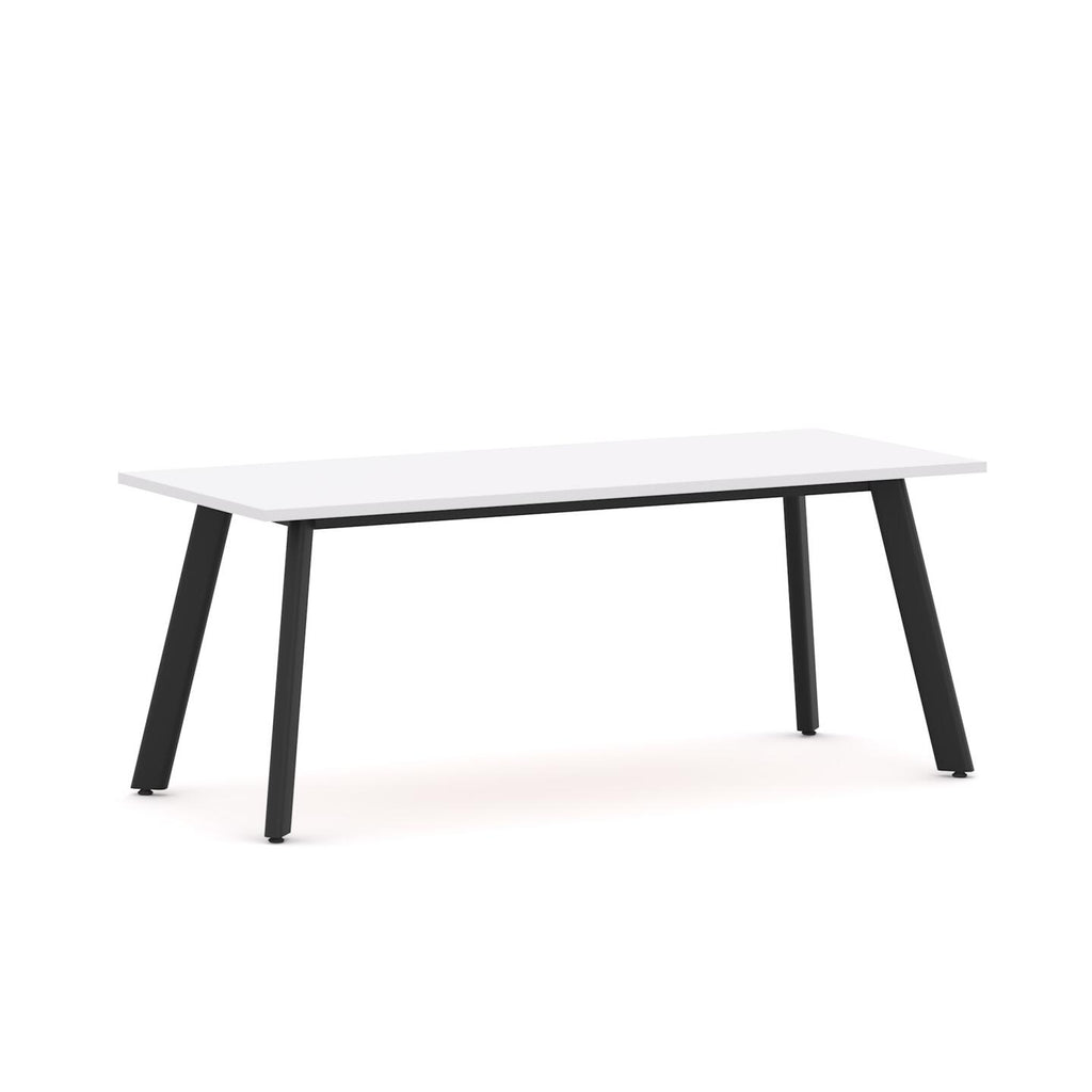 Flare Oval Table 4-Leg — Black, White