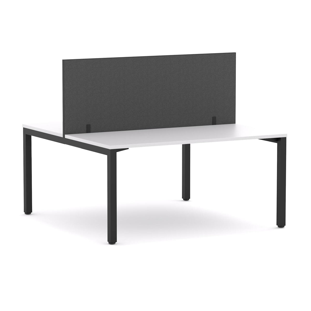 Axis 2-User Double-Sided Workstation with Edge25 Screen - alternate view, size or finish; optional items may be shown