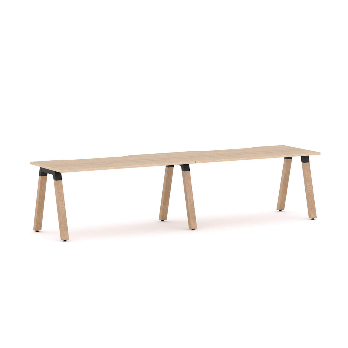 Plantation 2-User Single-Sided Workstation - alternate view, size or finish; optional items may be shown