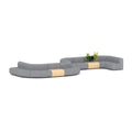 Grove Sofa Configuration 14 — Spotted Grey Wool