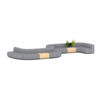 Grove Sofa Configuration 14 — Spotted Grey Wool