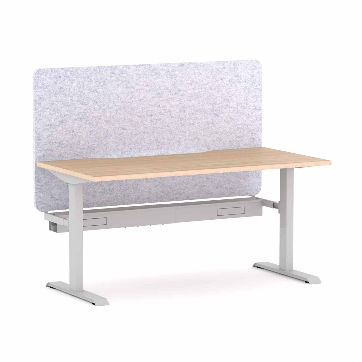 Klass Fixed Single Workstation with AcoustiQ Screen - alternate view, size or finish; optional items may be shown