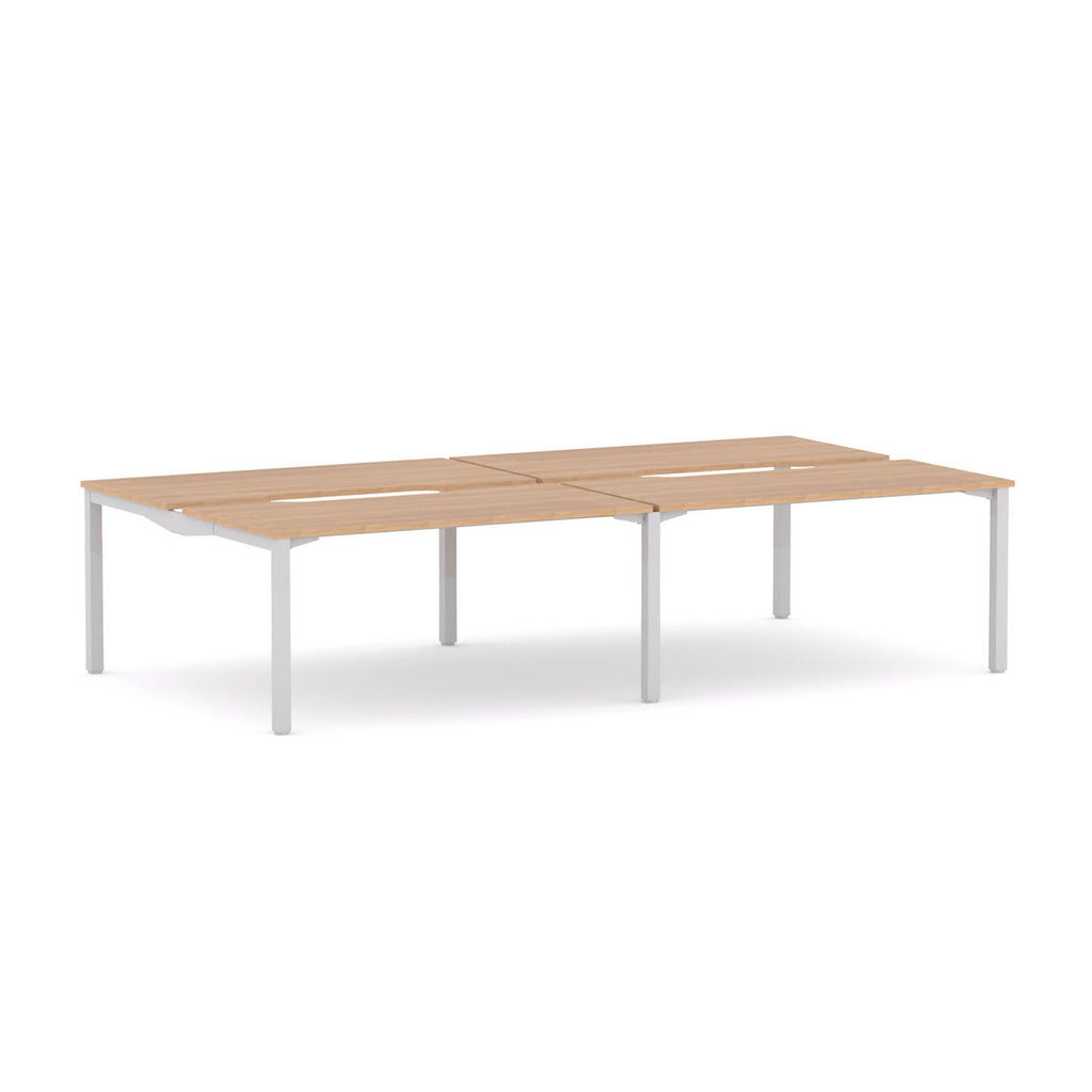 Axis Stretch 4-User Double-Sided Workstation - alternate view, size or finish; optional items may be shown