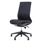 Laine Task Chair — Black, Black, No Arms