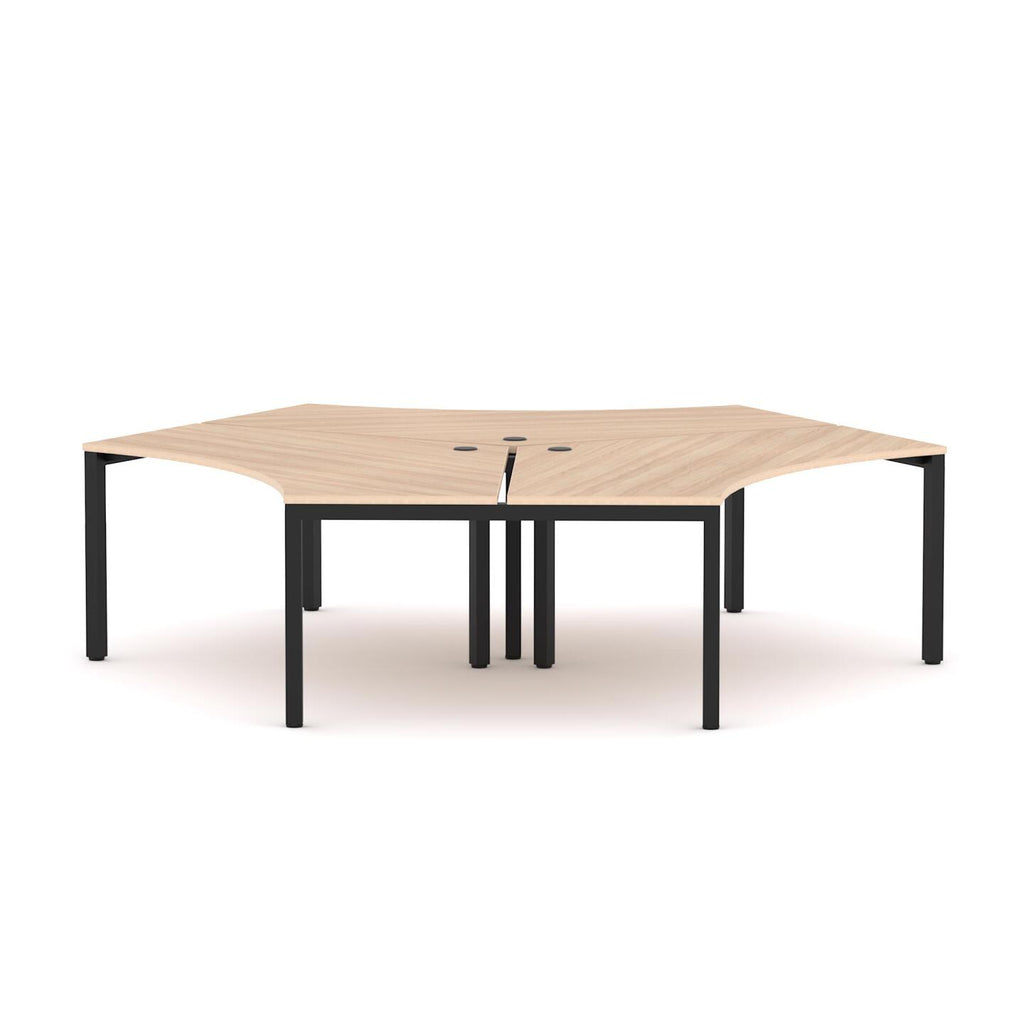 Axis 3-User 120° Workstation - alternate view, size or finish; optional items may be shown