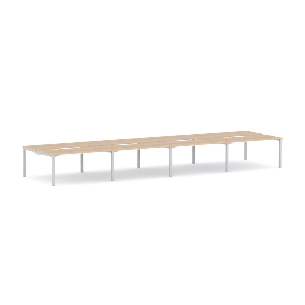 Axis Stretch 8-User Double-Sided Workstation - alternate view, size or finish; optional items may be shown