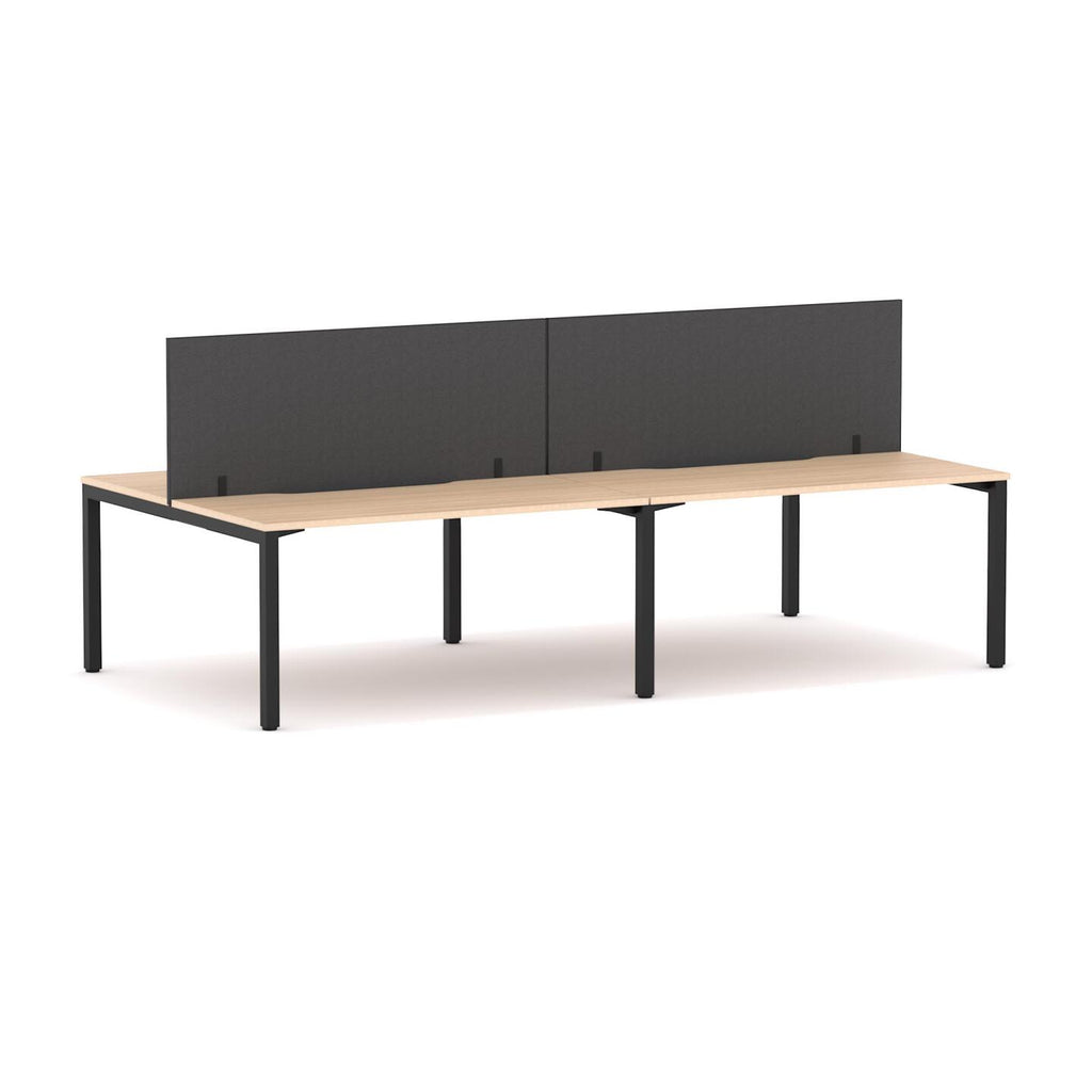 Axis 4-User Double-Sided Workstation with Edge25 Screen - product image