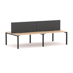 Axis 4-User Double-Sided Workstation with Edge25 Screen - product image