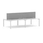 Axis 4-User Double-Sided Workstation with Edge25 Screen - alternate view, size or finish; optional items may be shown