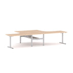 Agile Fixed Round 2-Person 90° Workstation - alternate view, size or finish; optional items may be shown