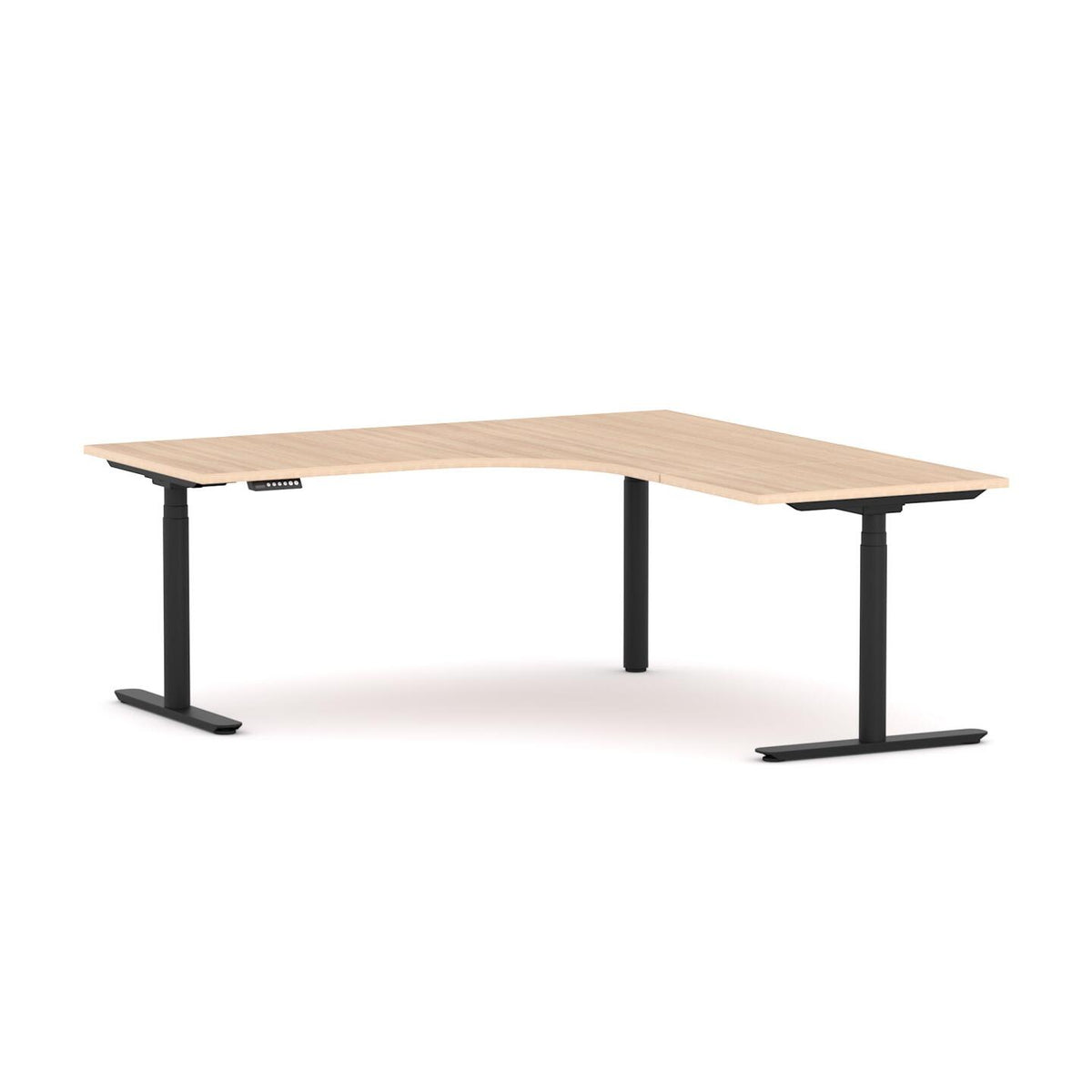 AgileMotion+ 3C/2M Electric Round 90° Workstation - alternate view, size or finish; optional items may be shown