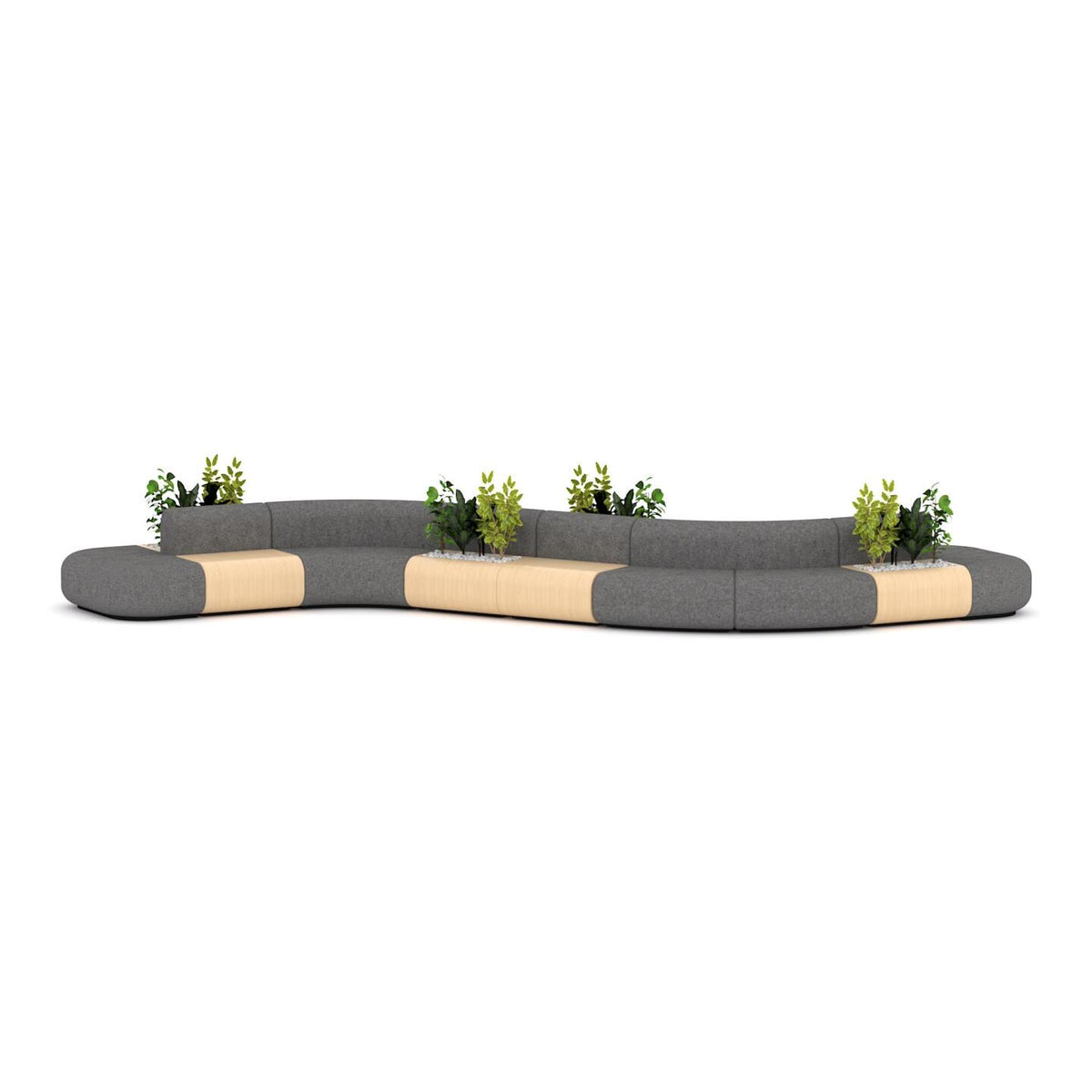 Grove Sofa Configuration 18 — Ash Grey #041