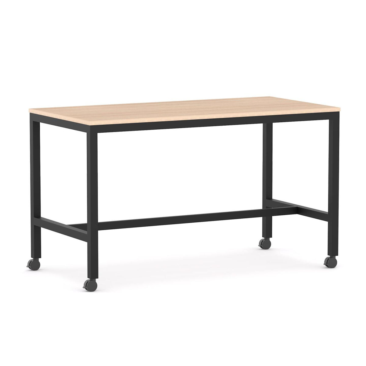 Axis Mobile Bar Leaner — Black, New Oak Matte