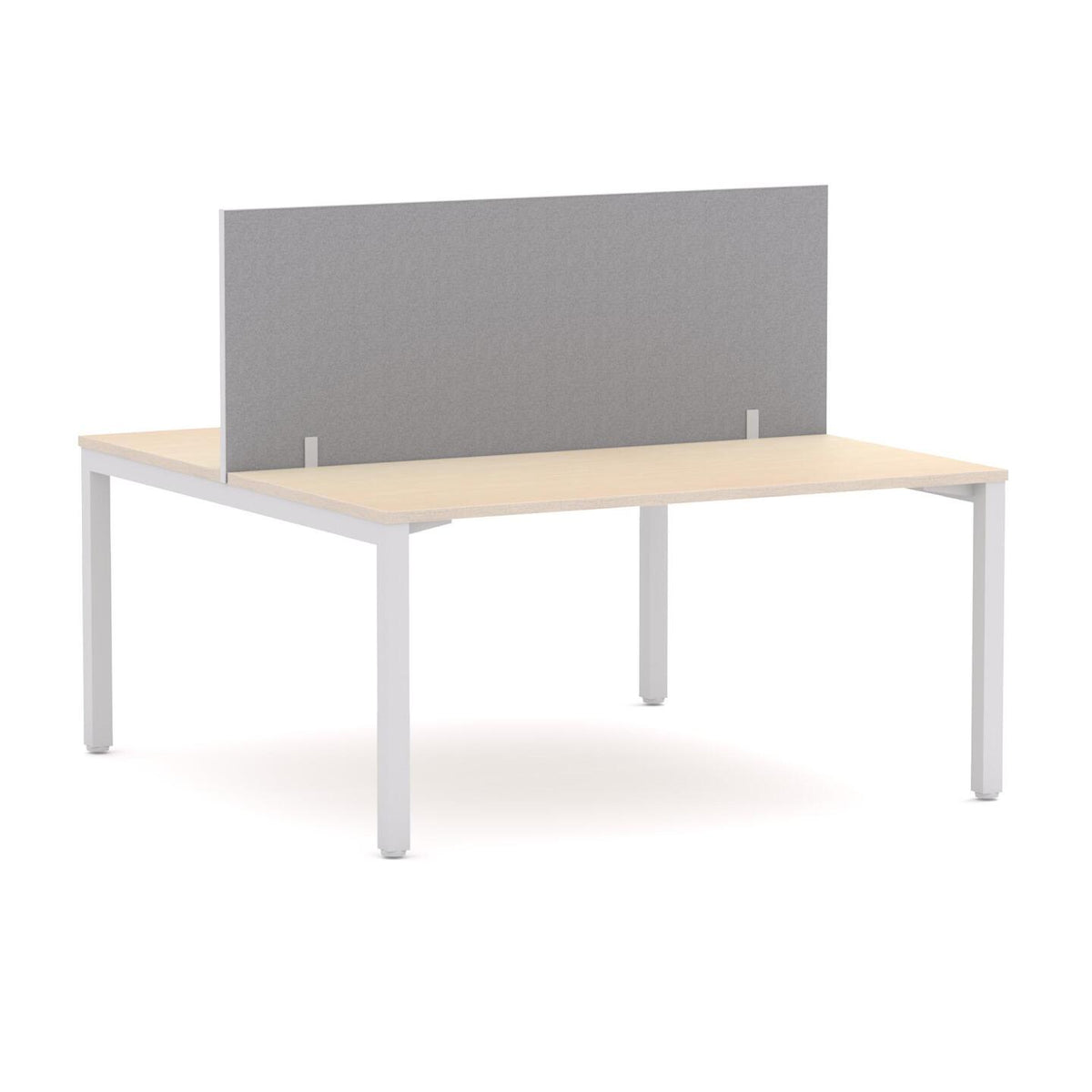 Axis 2-User Double-Sided Workstation with Edge25 Screen - alternate view, size or finish; optional items may be shown