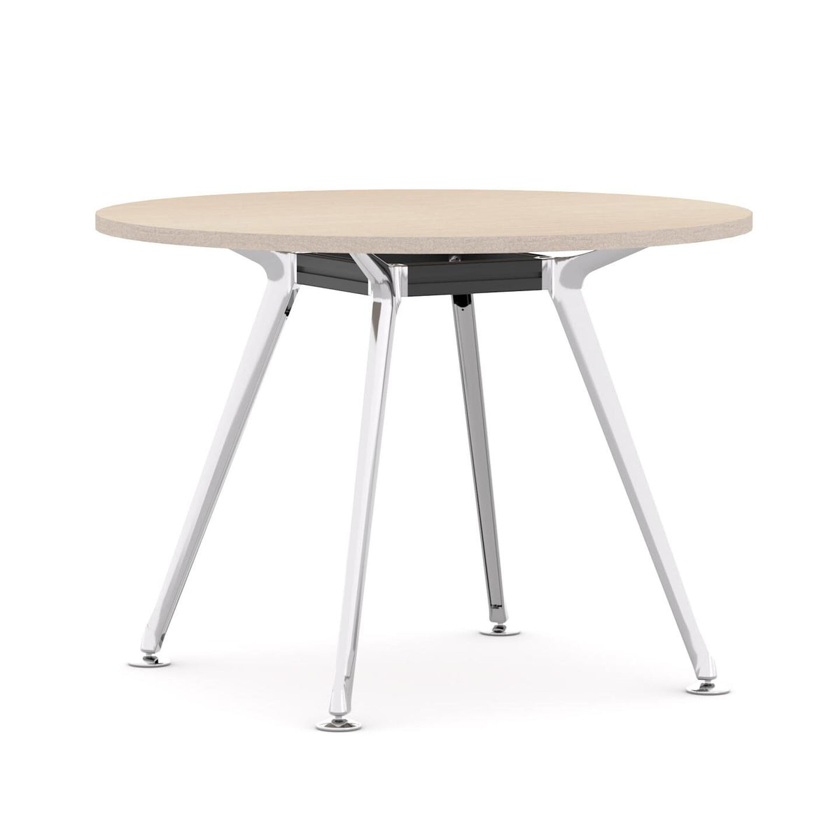 Team Table 4-Leg — Polished Alloy, Nordic Maple