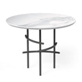Arcos Side Table — Black, White Marble