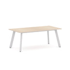 Flare Table 4-Leg — White, Nordic Maple