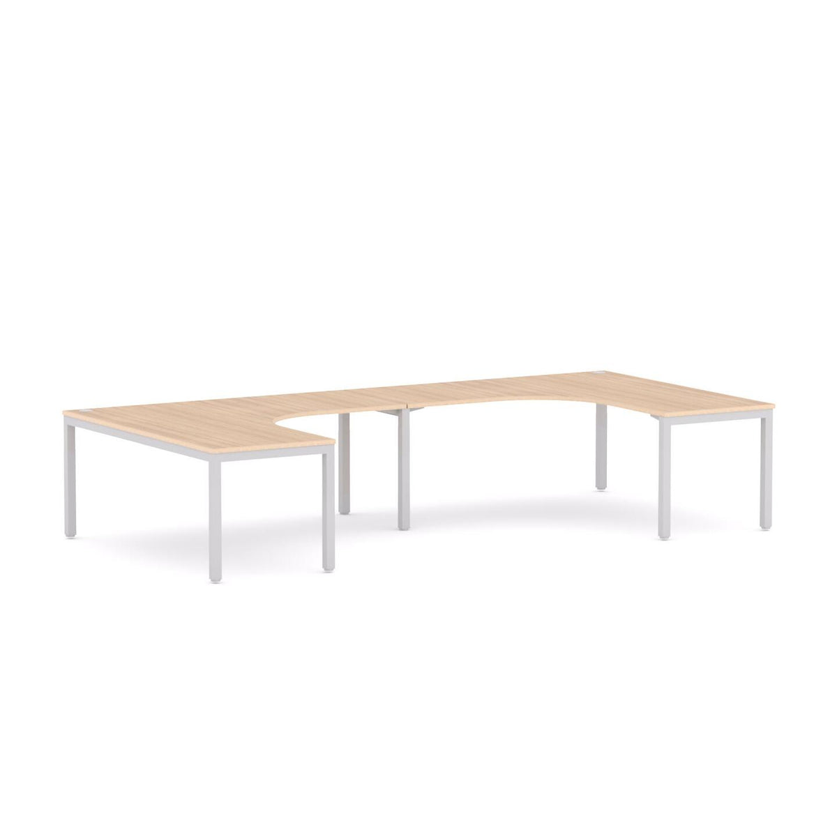 Axis 2-User 90° Workstation (U-Layout) - alternate view, size or finish; optional items may be shown