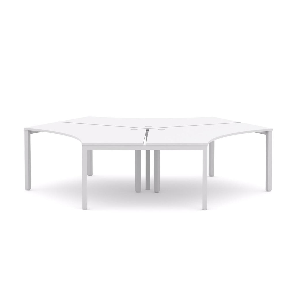 Axis 3-User 120° Workstation - alternate view, size or finish; optional items may be shown