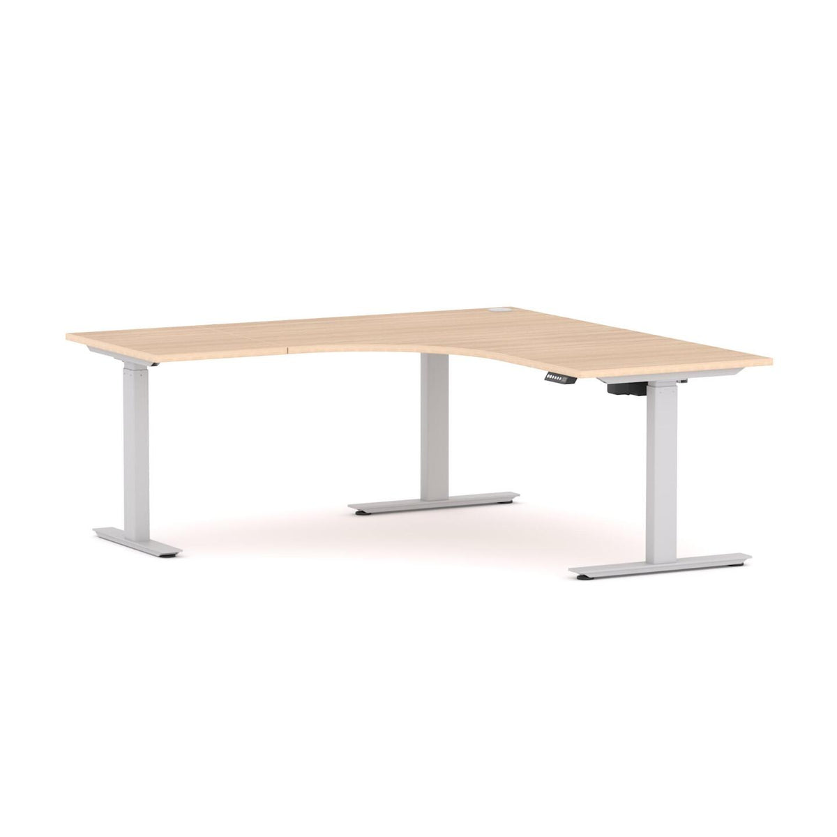 Agile 2C/1M Electric 90° Workstation - alternate view, size or finish; optional items may be shown