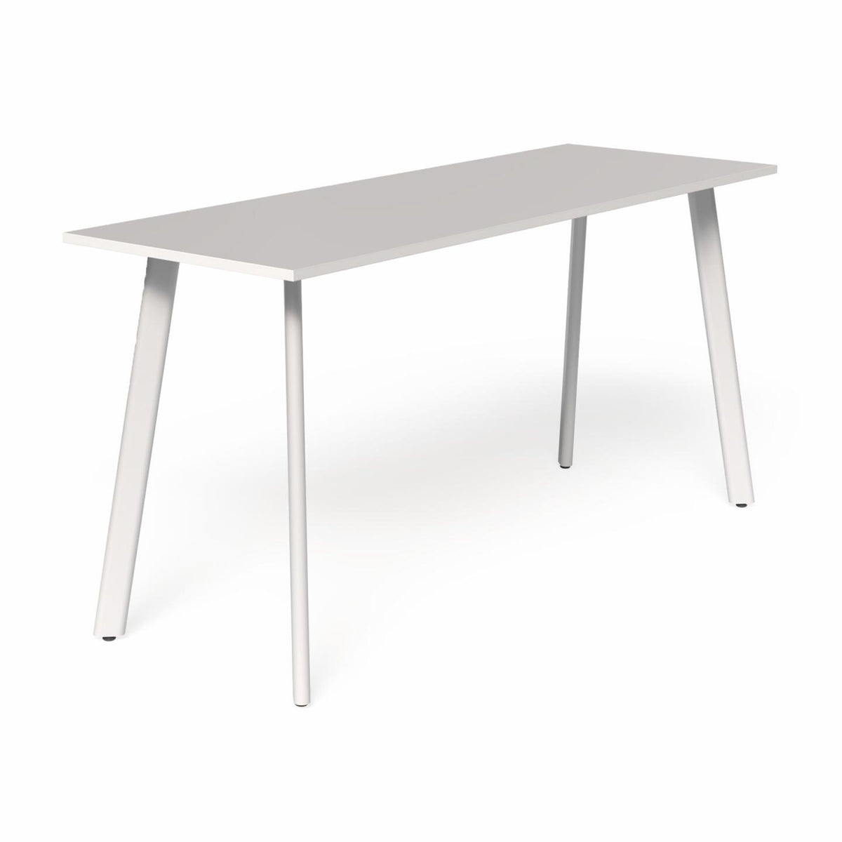 Flare Oval Bar Leaner 4-Leg — White, White