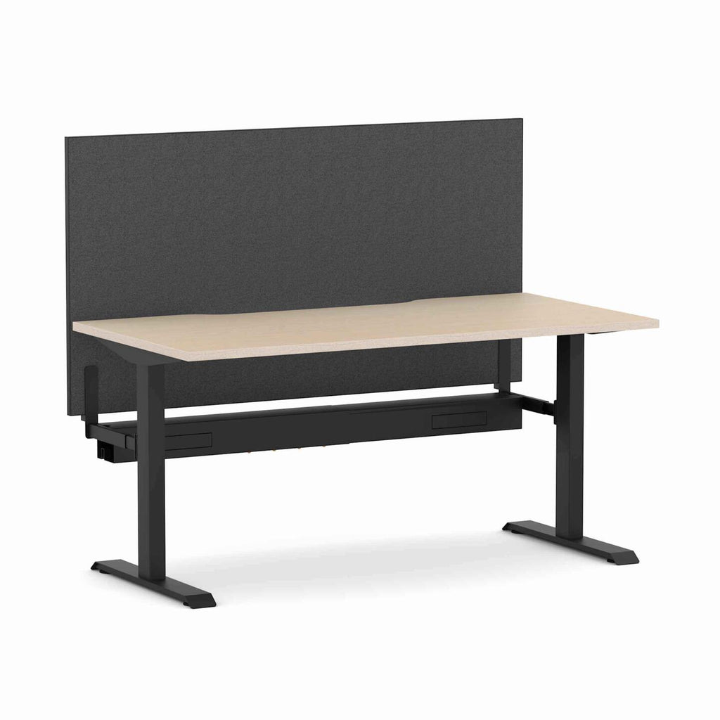 Klass Fixed Single Workstation with Edge25 Screen - alternate view, size or finish; optional items may be shown