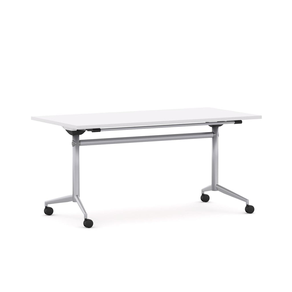 UniFlip Table — Silver, Studio White