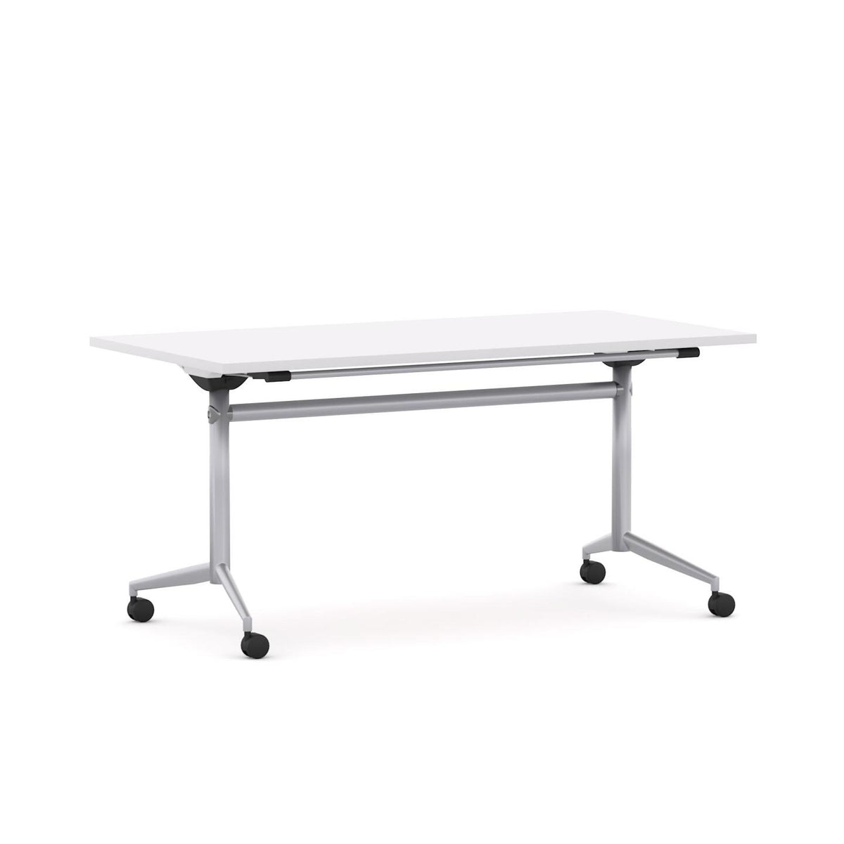 UniFlip Table — Silver, Studio White