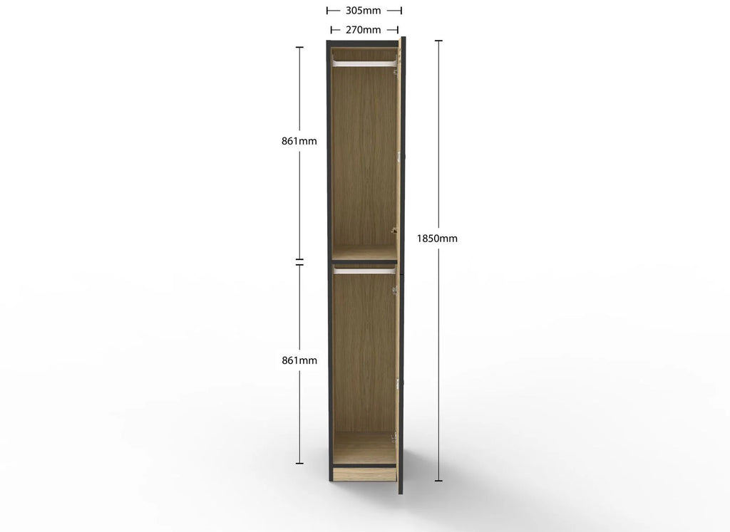 2 Door Melamine Locker