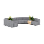 Grove Sofa Configuration 13 — Spotted Grey Wool